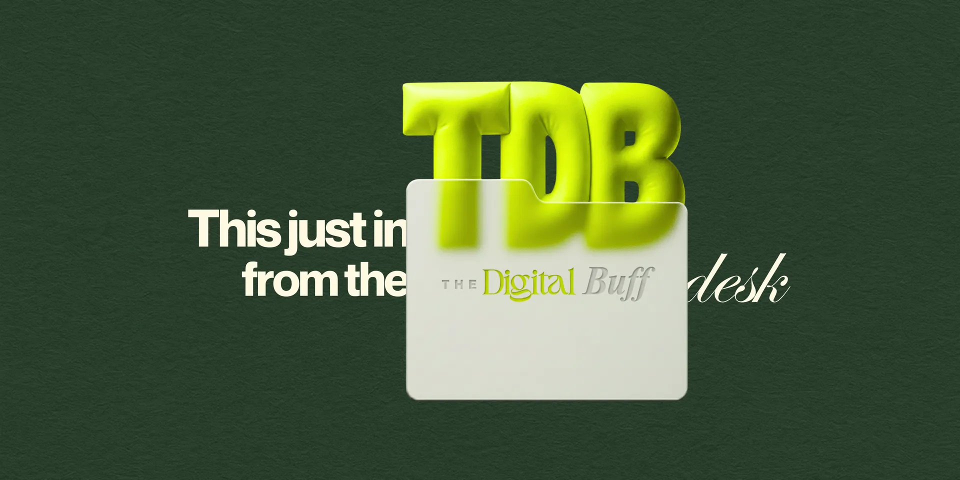 The Buff Drop Newsletter Banner